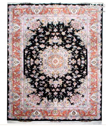HAND MADE RUG KHATIBI BLACK DESIGN MASHHAD,IRAN 6meter hand made carpet